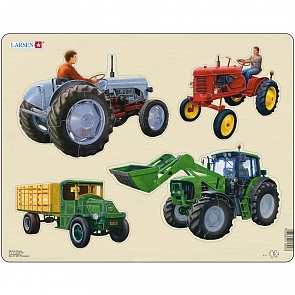 Пазл – Трактор, 33 детали (Larsen, X11k)